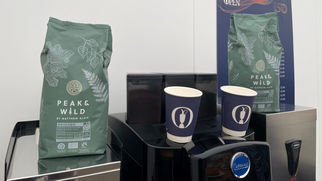 Matthew Algie is providing coffee fore all at the 150th Open Championship