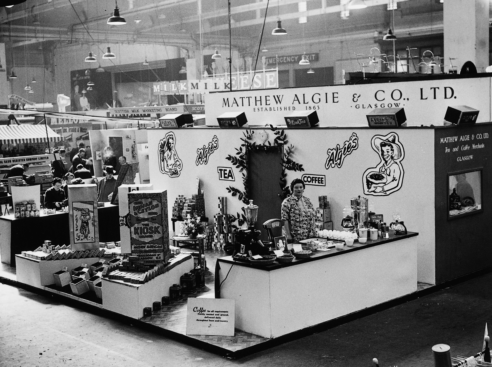 Matthew algie at trade show