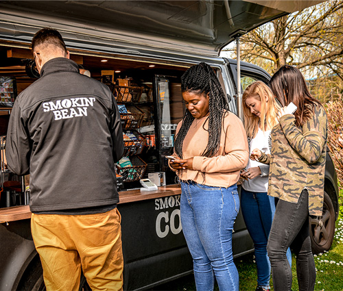 Smokin Bean coffee van