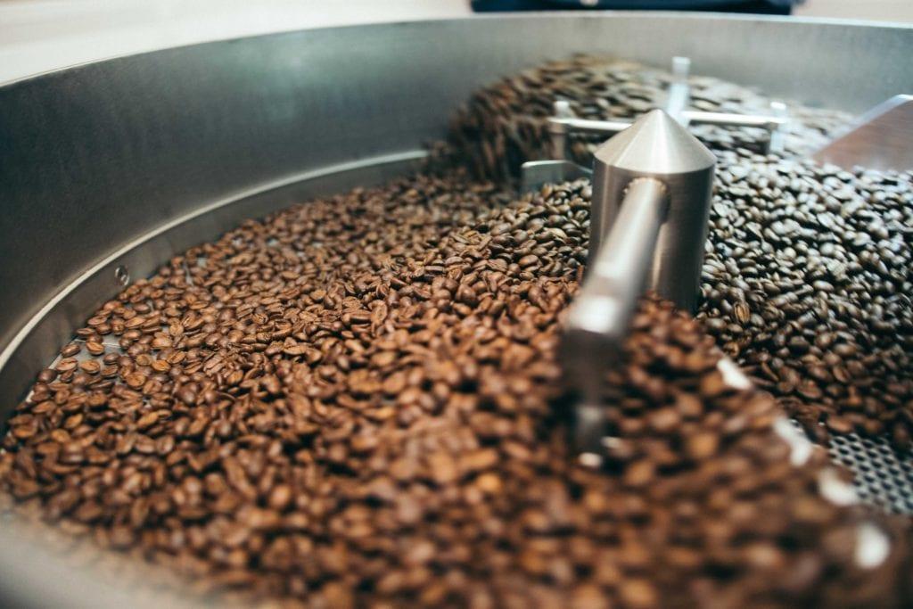 Blak Nektar coffee being roasted