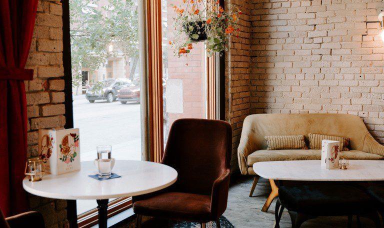 Inside of a cafe