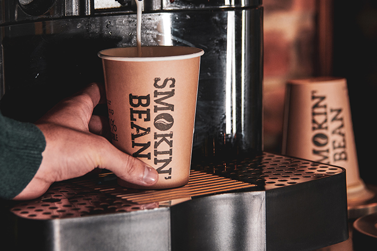 Smokin Bean takeaway coffee