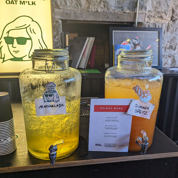 Drinks created by Matthew Algie for Minor Figures event